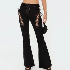 Edikted Lace-Up Pants